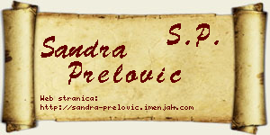 Sandra Prelović vizit kartica